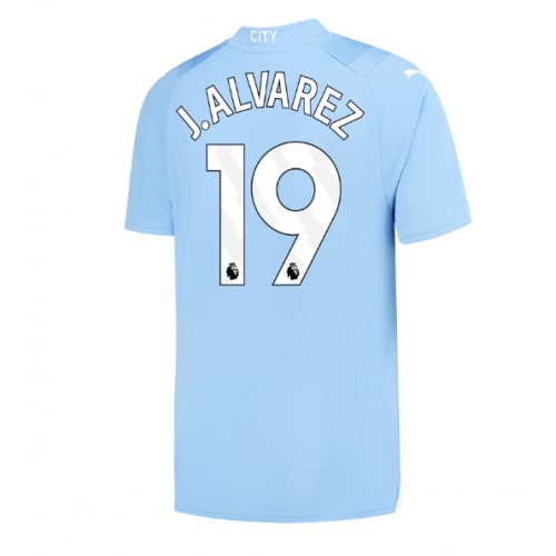Maillot de foot Manchester City Julian Alvarez #19 Domicile 2023-24 Manches Courte
